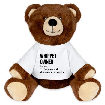 whippet - MiniFeet® RecycelBär® Braun - Weiß - Vorne