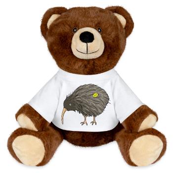 Organic kiwifruit - MiniFeet® RecycelBär® Teddy Bear Brown - white - Front