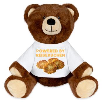 Propulsé par Reibekuchen - Nounours RecycelBär® marron - blanc - Devant