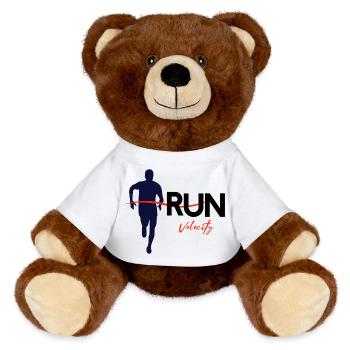 Run - MiniFeet® RecycelBär® Braun - Weiß - Vorne
