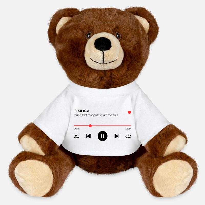 Trance - MiniFeet® RecycelBär® Teddy Bear Brown - white