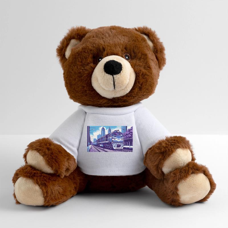 Train 2 1 MiniFeet® RecycelBär® Teddy Bear Brown