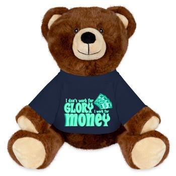 La vie de petit créateur - Nounours RecycelBär® marron - bleu marine - Devant