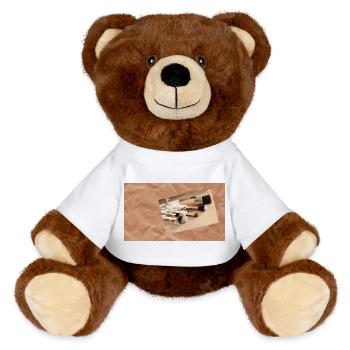 Schönheit - MiniFeet® RecycelBär® Braun - Weiß - Vorne
