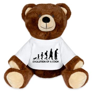 Chef Evolution - MiniFeet® RecycelBär® Teddy Bear Brown - white - Front
