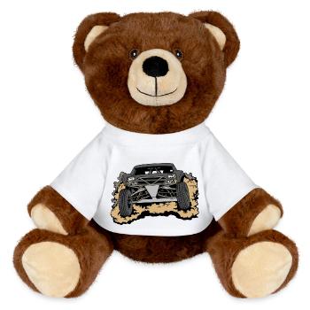 Wüstenjeep - MiniFeet® RecycelBär® Braun - Weiß - Vorne