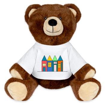 anniversary. Anniversary Decade. humor. funny - MiniFeet® RecycelBär® Teddy Bear Brown - white - Front