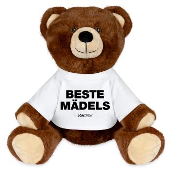 Meilleur équipage de filles (enterrement de vie de garçon) - Nounours RecycelBär® marron - blanc - Devant