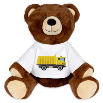 Lkw - MiniFeet® RecycelBär® Braun - Weiß - Vorne