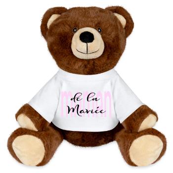 Mother of the Bride - MiniFeet® RecycelBär® Teddy Bear Brown - white - Front