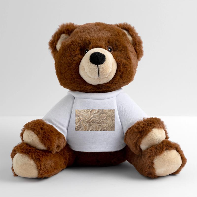 Paysage de sable ondulé du désert Nounours RecycelBär® marron