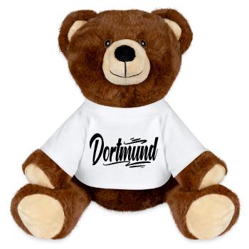 Dortmund - Nounours RecycelBär® marron - blanc - Devant