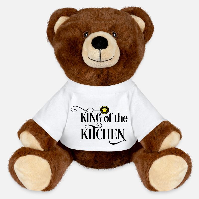 Cuisinier - Nounours RecycelBär® marron - blanc