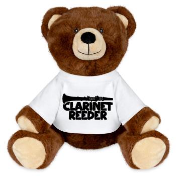 Embouchure de clarinette - Nounours RecycelBär® marron - blanc - Devant