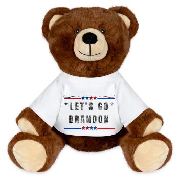 Rallying Cry T-Shirt - - MiniFeet® RecycelBär® Braun - Weiß - Vorne