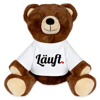 Läuft - MiniFeet® RecycelBär® Braun - Weiß - Vorne