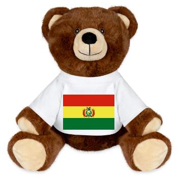 Bolivie - Nounours RecycelBär® marron - blanc - Devant