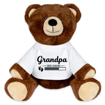 Papy 2026 Chargement - Nounours RecycelBär® marron - blanc - Devant