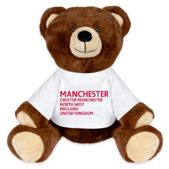 Manchester – Angleterre Lyrique - Nounours RecycelBär® marron - blanc - Devant