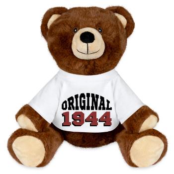 Original 1944 - MiniFeet® RecycelBär® Braun - Weiß - Vorne