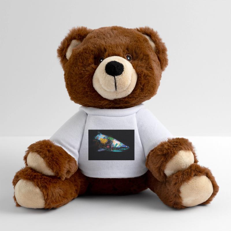 Graffiti Requin by Blach® Nounours RecycelBär® marron