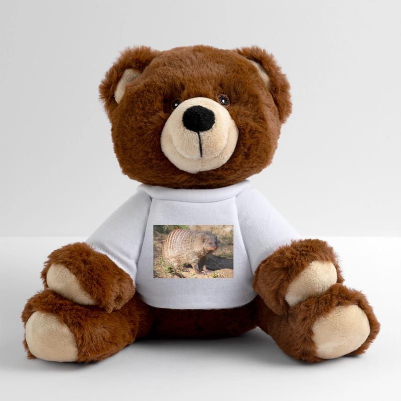 Gebänderte Manguste oder Zebramanguste Zebramanguste MiniFeet® RecycelBär® Braun