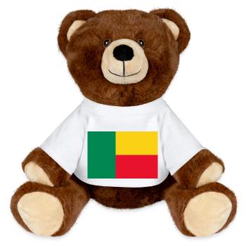 Bénin - Nounours RecycelBär® marron - blanc - Devant