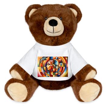 Abstract Relationship - MiniFeet® RecycelBär® Teddy Bear Brown - white - Front