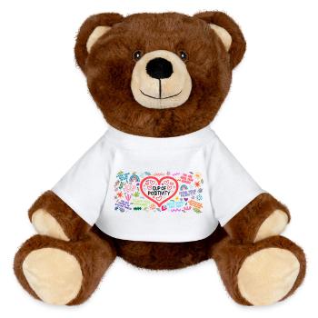 Mug Motivation Amour - Nounours RecycelBär® marron - blanc - Devant