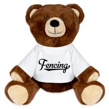 2541614 15587940 fencing - MiniFeet® RecycelBär® Braun - Weiß - Vorne