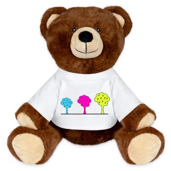 anniversary. Anniversary Decade. humor. funny - MiniFeet® RecycelBär® Teddy Bear Brown - white - Front