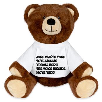 JONE WASTE YORE TOYE MONME YORALL REDIII LA VOIX - Nounours RecycelBär® marron - blanc - Devant