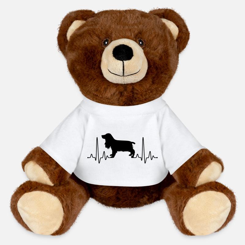 Cocker Spaniel Plus - Nounours RecycelBär® marron - blanc