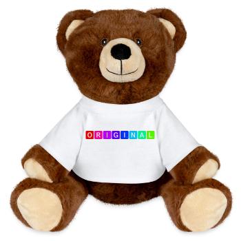 Original - MiniFeet® RecycelBär® Teddy Bear Brown - white - Front