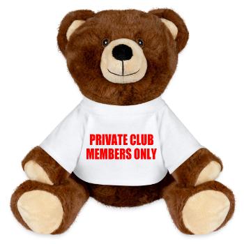 private club members only - MiniFeet® RecycelBär® Teddy Bear Brown - white - Front