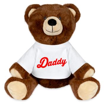 Daddy - MiniFeet® RecycelBär® Braun - Weiß - Vorne