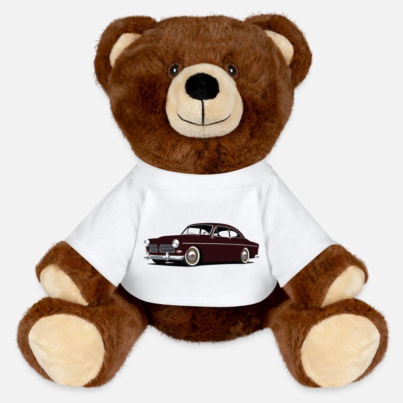 120 Series Single Custom - MiniFeet® RecycelBär® Teddy Bear Brown - white