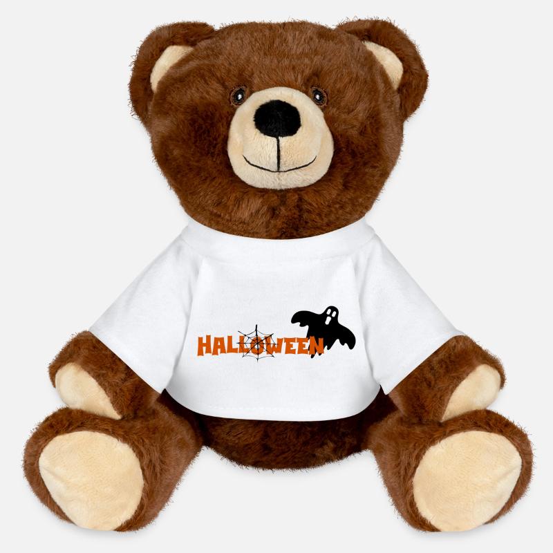 Halloween 2 - MiniFeet® RecycelBär® Teddy Bear Brown - white