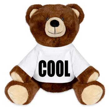 Cool - MiniFeet® RecycelBär® Teddy Bear Brown - white - Front