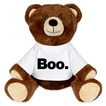 Boo - MiniFeet® RecycelBär® Teddy Bear Brown - white - Front