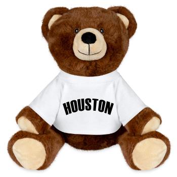 Chemise Houston - Nounours RecycelBär® marron - blanc - Devant