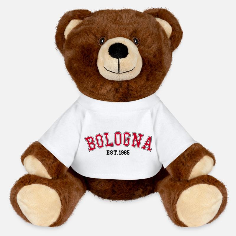 Bologna Est. 1965 - MiniFeet® RecycelBär® Teddy Bear Brown - white
