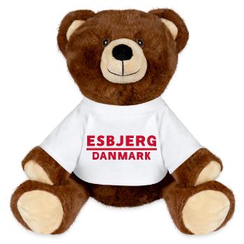 Esbjerg, Denmark - MiniFeet® RecycelBär® Teddy Bear Brown - white - Front