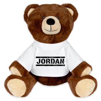 Jordan river - MiniFeet® RecycelBär® Teddy Bear Brown - white - Front