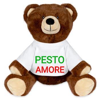Pesto Amore - Nounours RecycelBär® marron - blanc - Devant