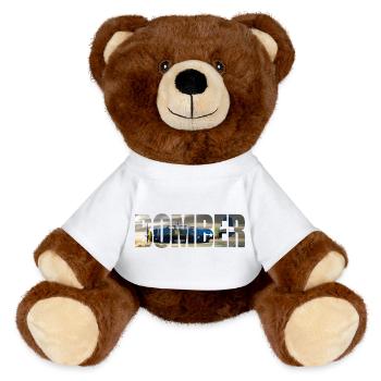Bomber TBF Avenger - MiniFeet® RecycelBär® Teddy Bear Brown - white - Front