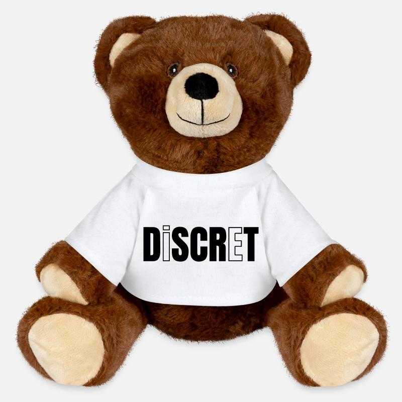 DISCREET! - MiniFeet® RecycelBär® Teddy Bear Brown - white