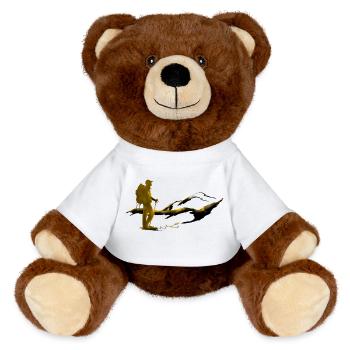 Hiking - MiniFeet® RecycelBär® Teddy Bear Brown - white - Front