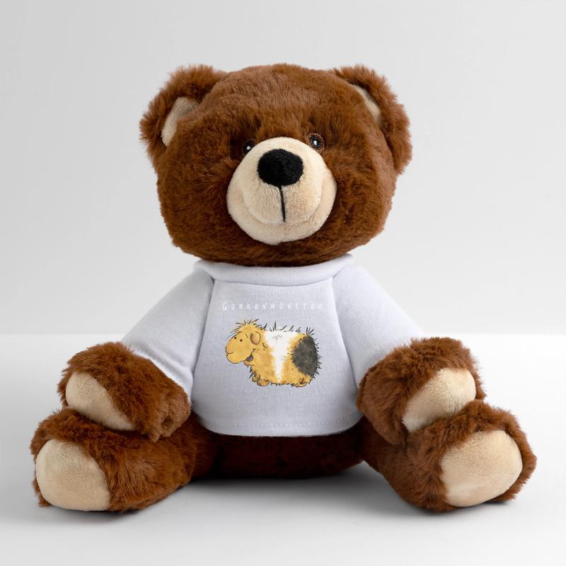 Monstre de concombre drôle je bande dessinée cochon d'inde Nounours RecycelBär® marron