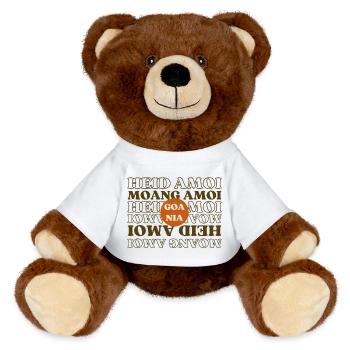 Heid Amoi Moang Amoi Goa Nia - Never This Morning - MiniFeet® RecycelBär® Teddy Bear Brown - white - Front